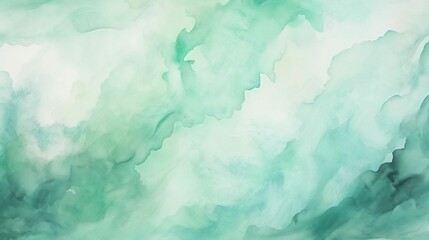 Fototapeta na wymiar soft and dreamy Mint Green watercolor background 