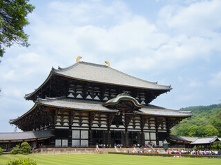 Obraz premium Temple shinto dans la ville médiévale japonaise de Nara. 