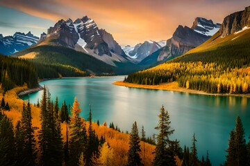 lake in the mountains