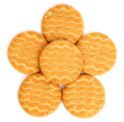 Cookies on white background, new angles
