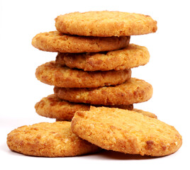 Cookies on white background, new angles