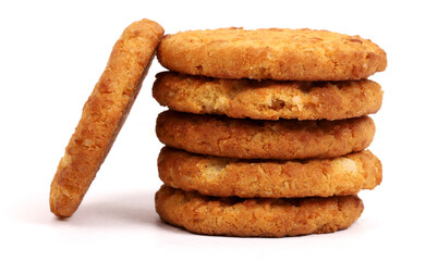 Cookies on white background, new angles