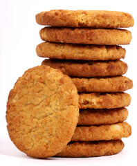 Cookies on white background, new angles