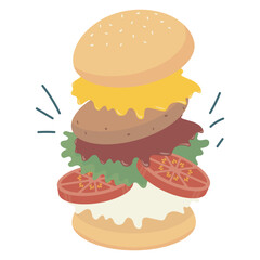 Burger Illustration