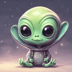 Cute alien from other planet