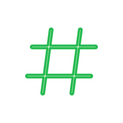 Hashtag icon set. hashtag symbol
