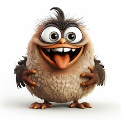 Obraz premium monster children's character. Cartoon design element on white background.