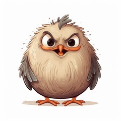 monster children's character. Cartoon design element on white background.