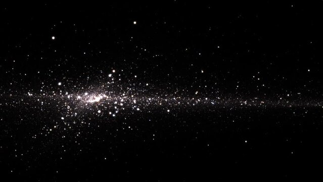 Flying through star fields in deep space