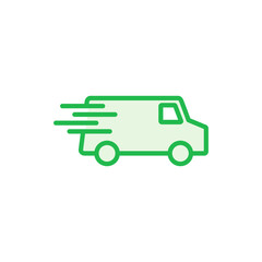 Fast shipping delivery truck icon set. Delivery truck icon. fast delivery icon