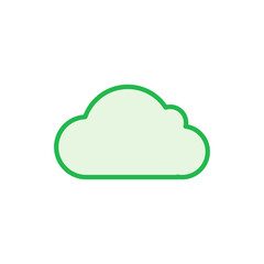 Cloud icon set. cloud vector icon