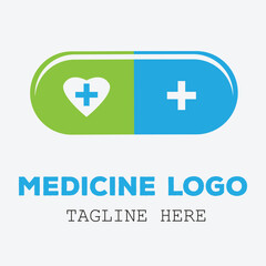 medicine logo design vector symbol - Medicine icons - medicine cure.