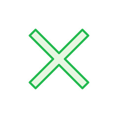 Obraz premium Close icon set. Delete icon vector. cross sign
