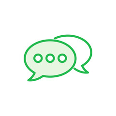 Chat icon set. speech bubble icon. comment icon vector. message. contact us
