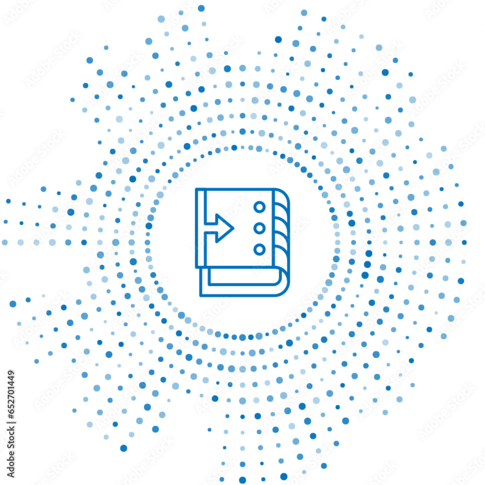 Poster blue line sound mixer controller icon isolated on white background. dj equipment slider buttons. mix