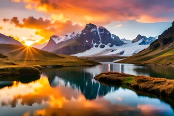 lake in the mountains