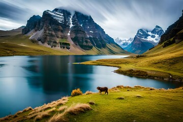 lake in the mountains