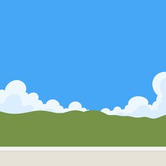 Obraz premium Cloudy summer