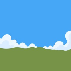 Obraz premium Cloudy summer