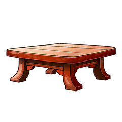 Wooden table traditional tray empty furniture