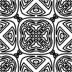 White background with black pattern. Seamless texture for fashion, textile design,  on wall paper, wrapping paper, fabrics and home decor. Simple repeat pattern.