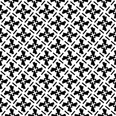 White background with black pattern. Seamless texture for fashion, textile design,  on wall paper, wrapping paper, fabrics and home decor. Simple repeat pattern.