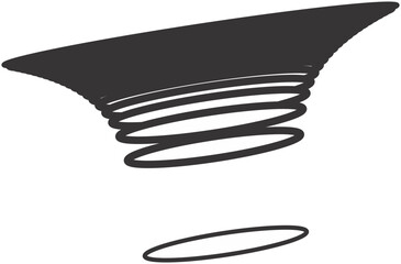 vector wind icon can be used for tattoos