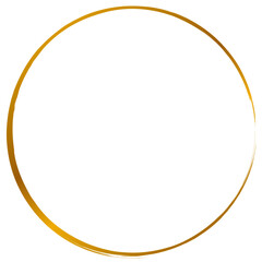 Simple golden circle frame 
