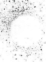 Round ink splat copy space