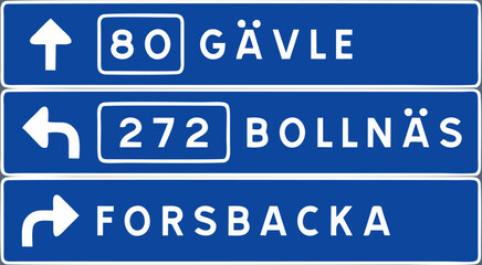 Road signs in Sweden, Signs giving information, Additional panels