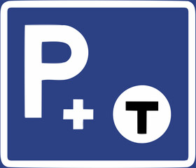 Fototapeta premium Road signs in Sweden, Signs giving information, Additional panels