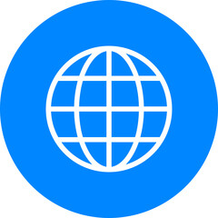 Earth Globe Icon. Internet sign