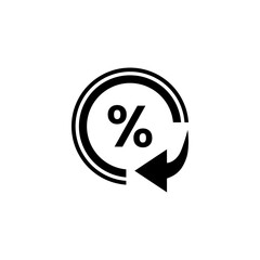 Vector Icon : Decrease Percentage Icon