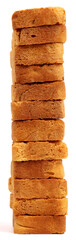 Crispy Rusk on the white background, new angles