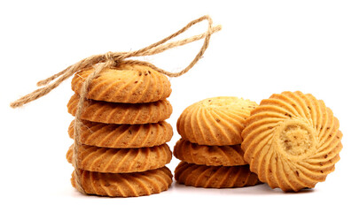 ajwain cookies on white background, new angles