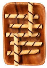 Chocolate Wafer Rolls with nice click