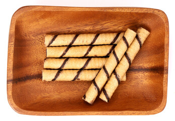 Chocolate Wafer Rolls with nice click