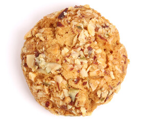 nut cookies on the white background, new angles