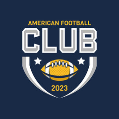 American football logo badges vector. Football logos collection. American football league labels, emblems and design elements