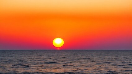 sunset in the sea