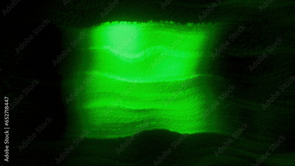 Poster glowing shapes and wavy lines with glitch effect. motion. colorful background with light and shadows