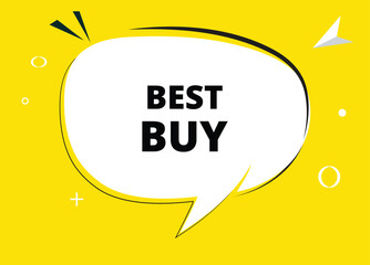Best buy speech bubble text. Hi There on bright color for Sticker, Banner and Poster. vector illustration.