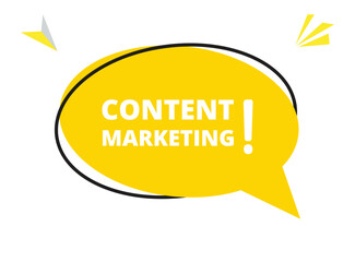 Content marketing speech bubble text. Hi There on bright color for Sticker, Banner and Poster. vector illustration.