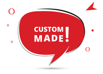 Custom made speech bubble text. Hi There on bright color for Sticker, Banner and Poster. vector illustration.