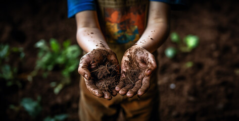 kids in the garden child playing with with soil kids hands dirty with soil hd wallpaper 