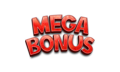 Sign Mega Bonus on a white background. Vector illustration.