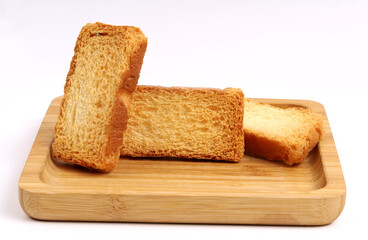 Rusk on white background, new angles, cardamom 