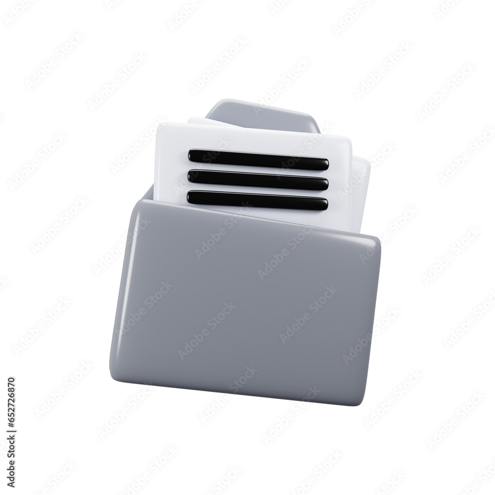Poster general user interface icon concept. 3d rendering mail icon