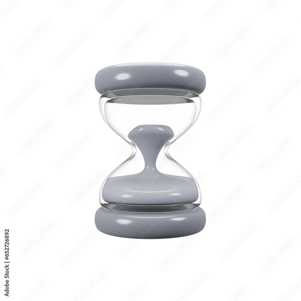 Aufkleber general user interface icon concept. 3d rendering hourglass icon