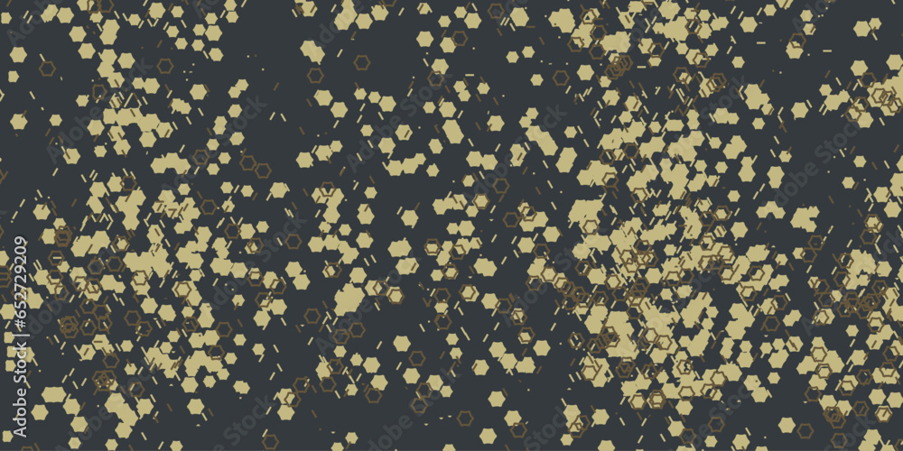 Aufkleber camouflage pattern with polygonal pattern and honeycombs. design of textile products for the army.